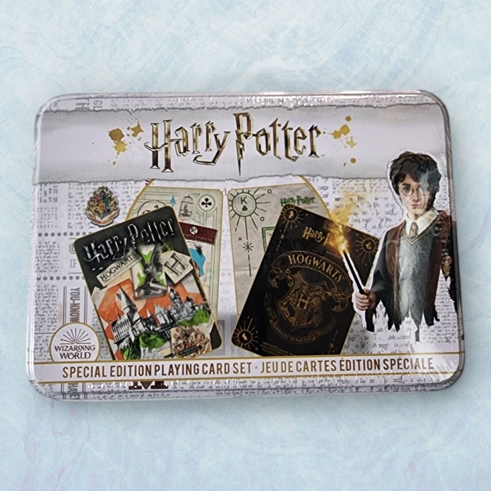 New‎ Harry Potter Special Edition Playing Card Set In Keepsake Tin 2 Decks Set